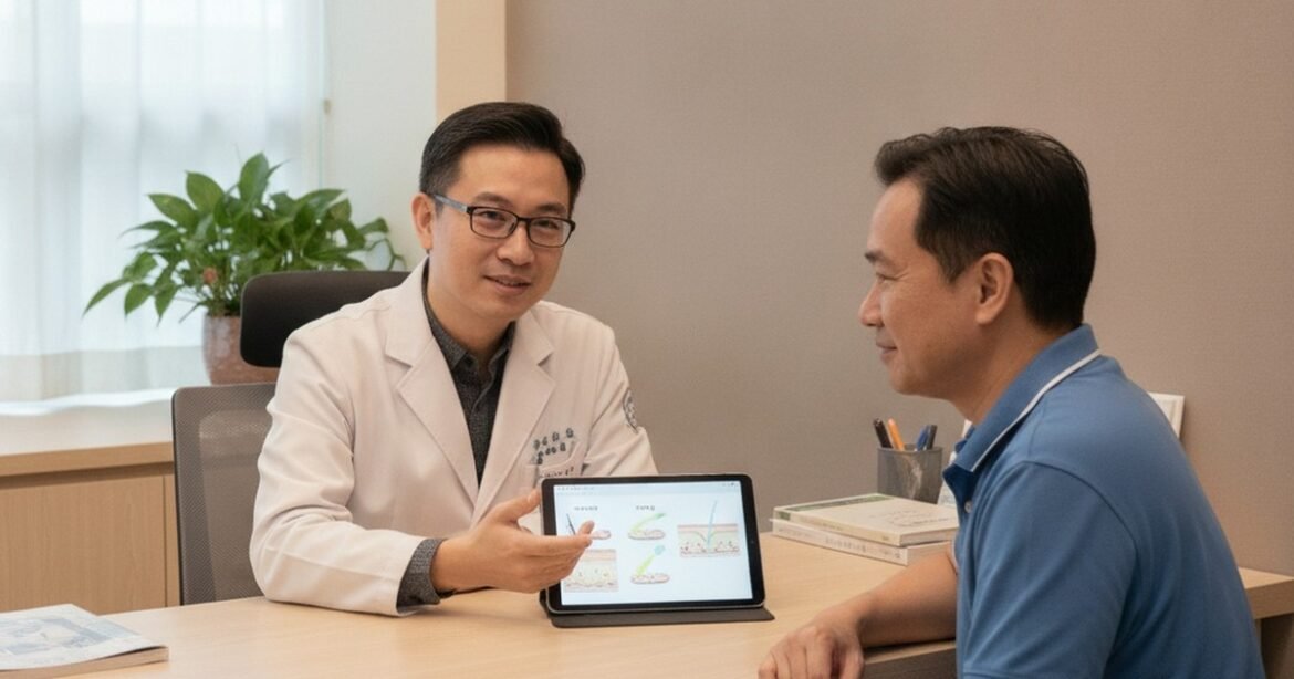 吳芮醫師詳細解析膠原蛋白增生劑的科學原理與效果。