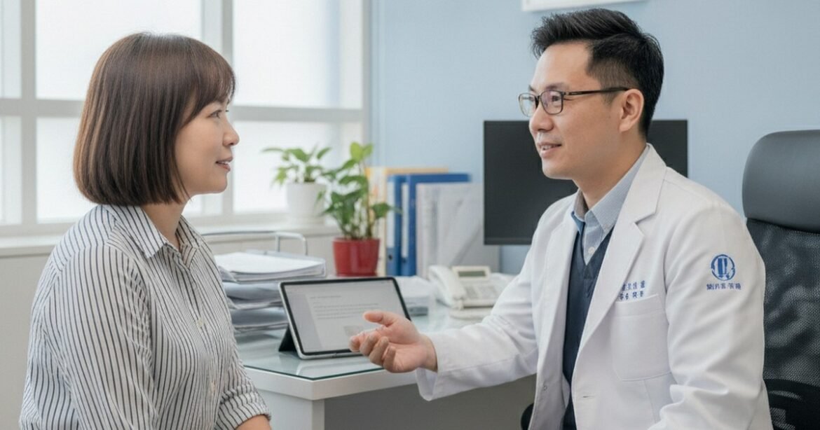吳芮醫師解釋精靈針PCL微粒如何刺激膠原蛋白再生，帶來自然澎潤效果。