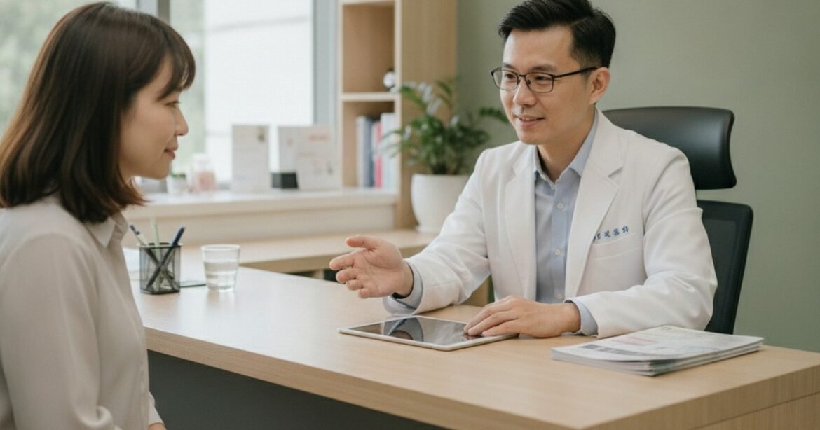 吳芮醫師細心講解極線音波非侵入式拉提原理與費用入門教學。