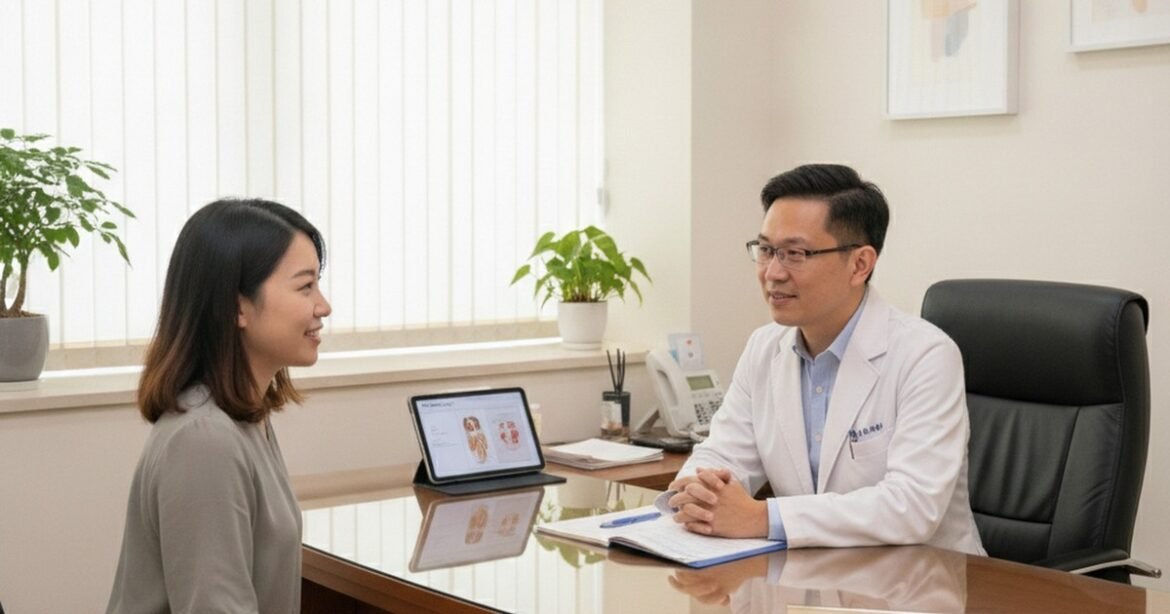 吳芮醫師講解毛囊活化再生，強調安全重點與費用考量。